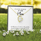 To Mom Remembrance Message Life so Beautiful White Forever Necklace w Message Card-Express Your Love Gifts