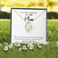 To Mom Remembrance Message Live in Our Hearts White Forever Necklace w Message Card-Express Your Love Gifts