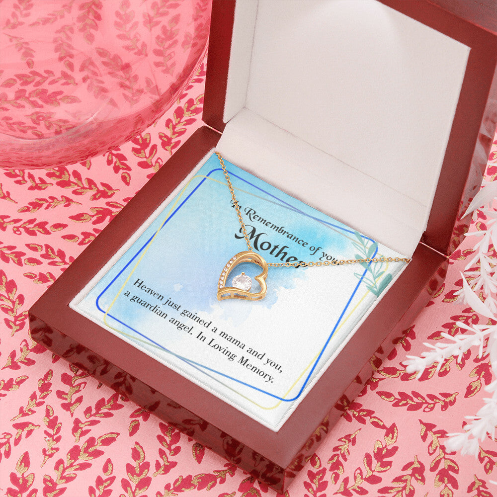 To Mom Remembrance Message Mama and You Forever Necklace w Message Card-Express Your Love Gifts