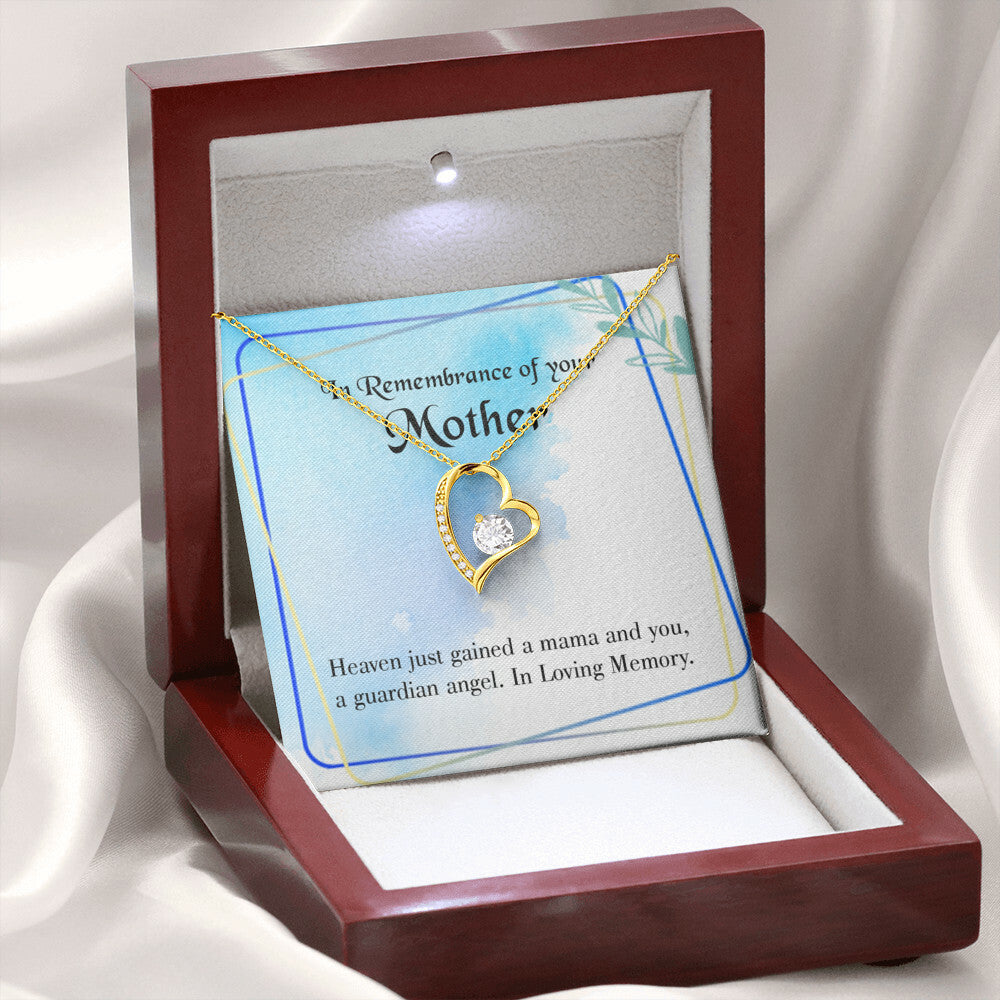 To Mom Remembrance Message Mama and You Forever Necklace w Message Card-Express Your Love Gifts