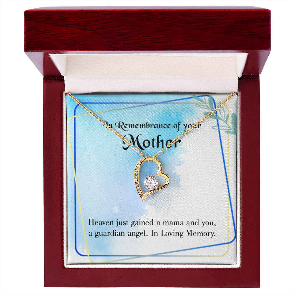 To Mom Remembrance Message Mama and You Forever Necklace w Message Card-Express Your Love Gifts