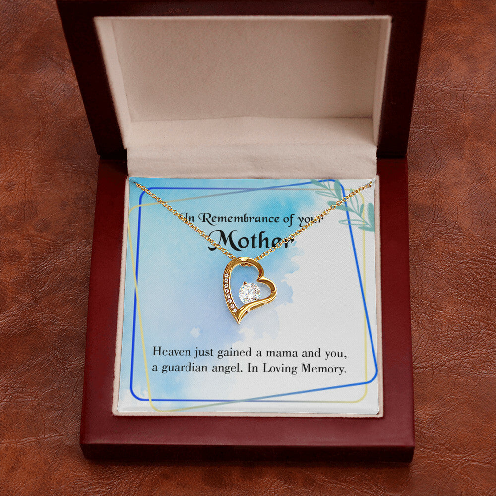 To Mom Remembrance Message Mama and You Forever Necklace w Message Card-Express Your Love Gifts