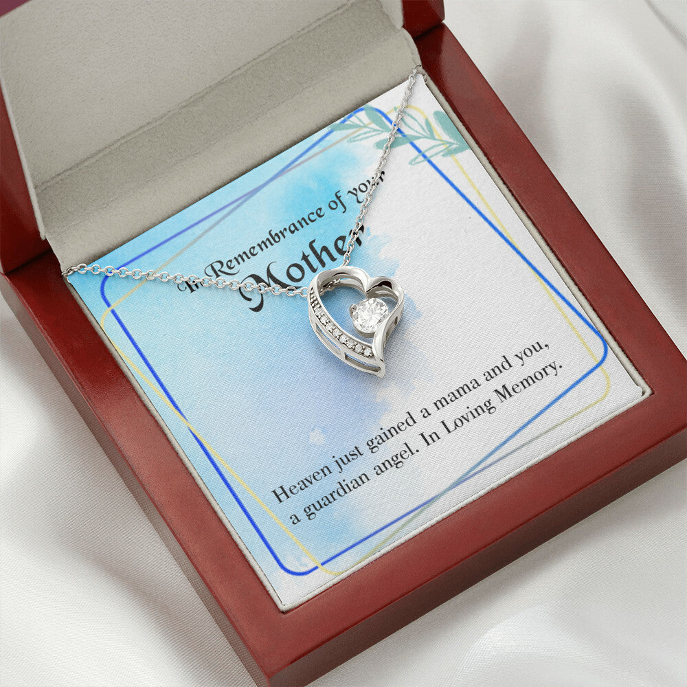 To Mom Remembrance Message Mama and You Forever Necklace w Message Card-Express Your Love Gifts