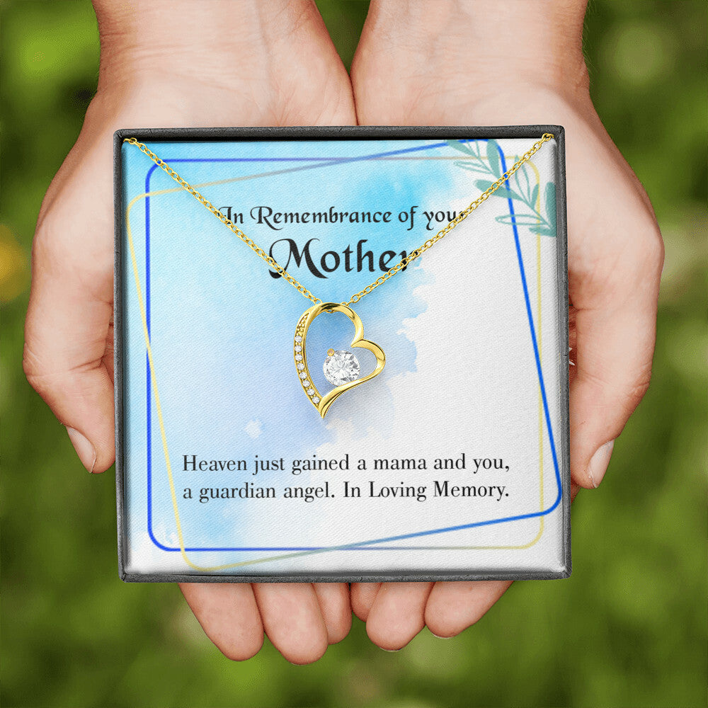 To Mom Remembrance Message Mama and You Forever Necklace w Message Card-Express Your Love Gifts