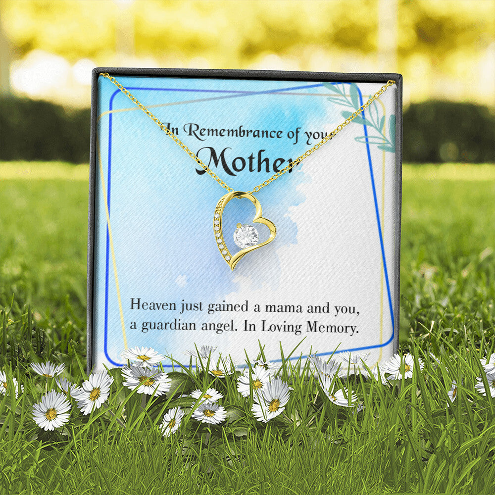 To Mom Remembrance Message Mama and You Forever Necklace w Message Card-Express Your Love Gifts