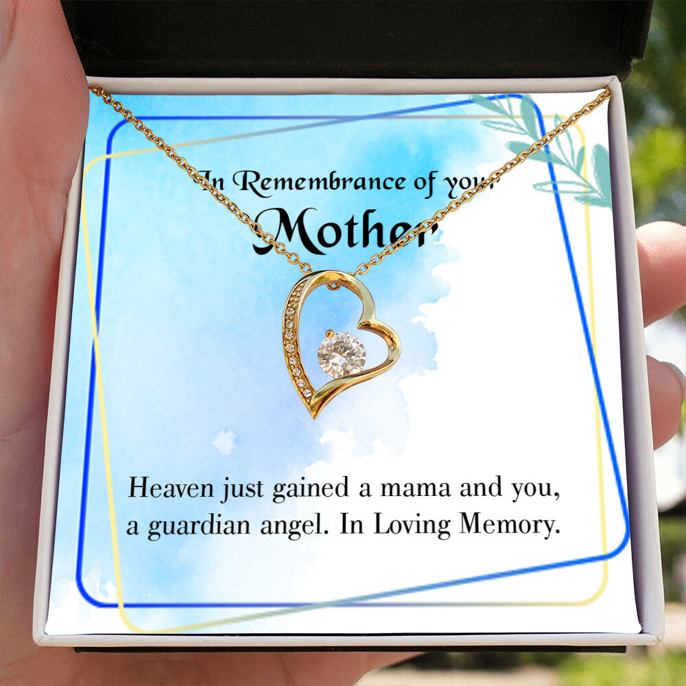 To Mom Remembrance Message Mama and You Forever Necklace w Message Card-Express Your Love Gifts