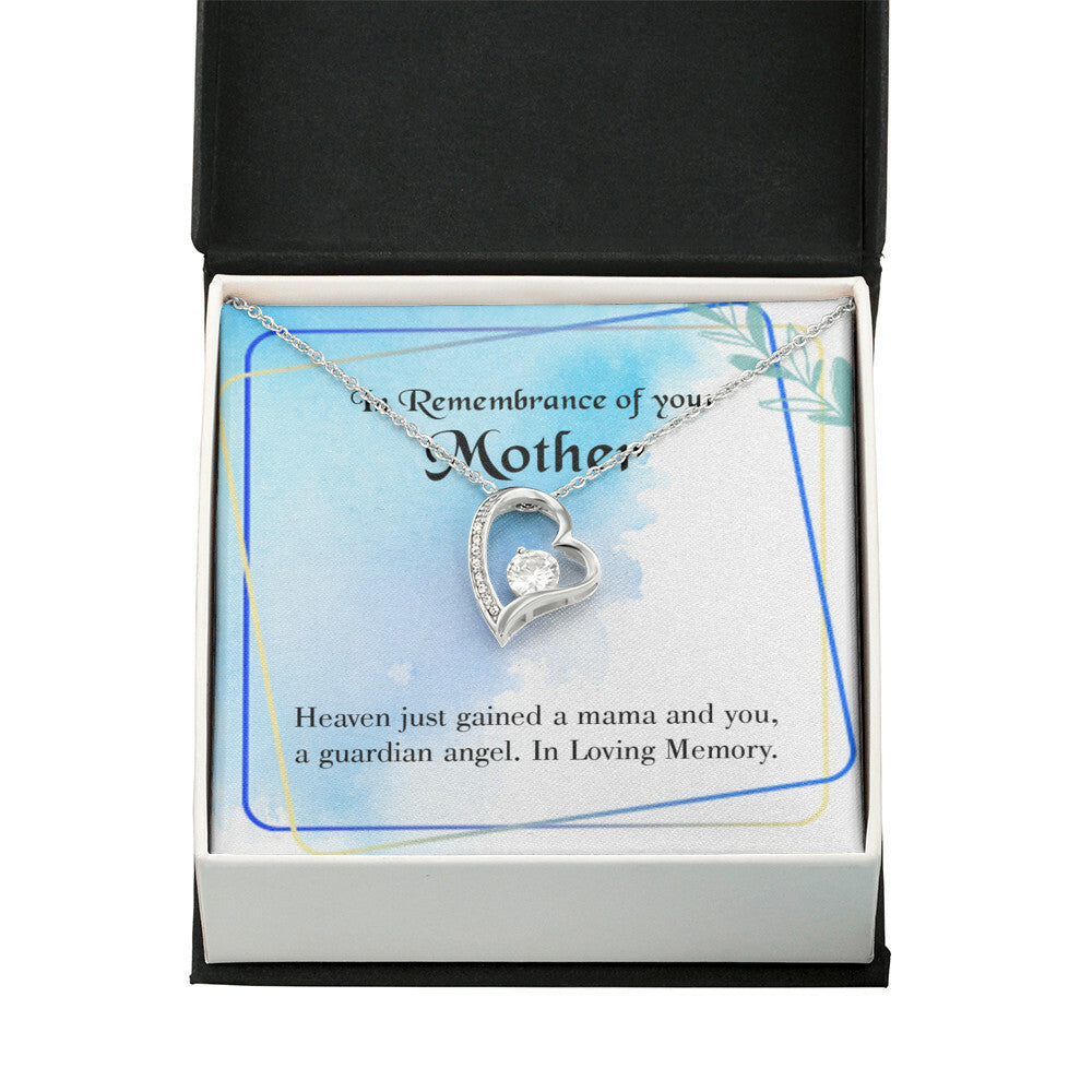 To Mom Remembrance Message Mama and You Forever Necklace w Message Card-Express Your Love Gifts