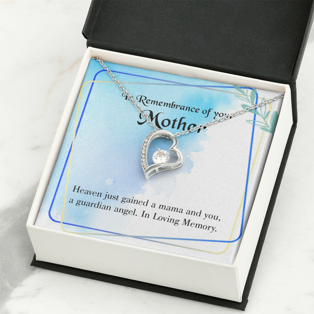 To Mom Remembrance Message Mama and You Forever Necklace w Message Card-Express Your Love Gifts