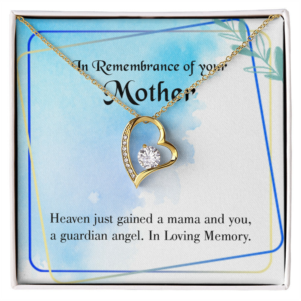 To Mom Remembrance Message Mama and You Forever Necklace w Message Card-Express Your Love Gifts