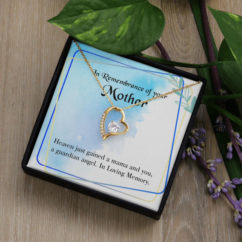 To Mom Remembrance Message Mama and You Forever Necklace w Message Card-Express Your Love Gifts