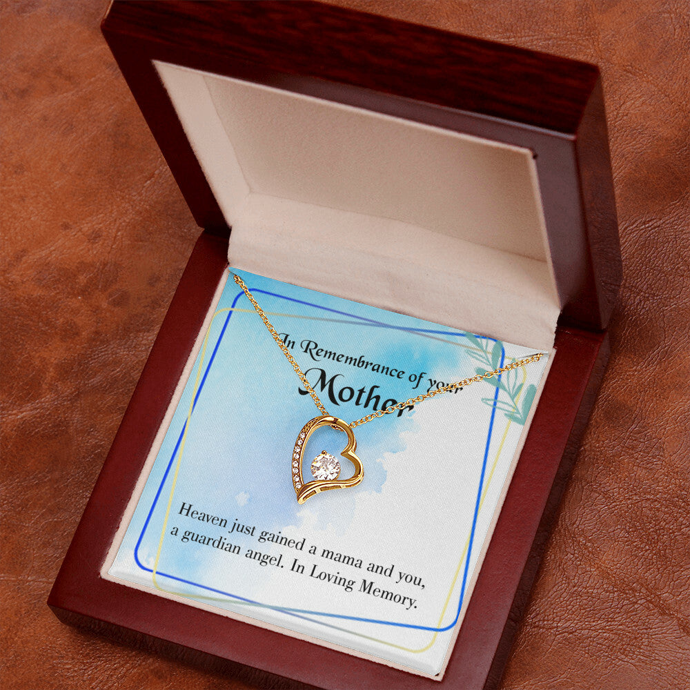 To Mom Remembrance Message Mama and You Forever Necklace w Message Card-Express Your Love Gifts