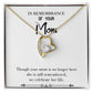 To Mom Remembrance Message Mom no Longer Here White Forever Necklace w Message Card-Express Your Love Gifts