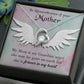 To Mom Remembrance Message Mommy Guardian Angel Forever Necklace w Message Card-Express Your Love Gifts