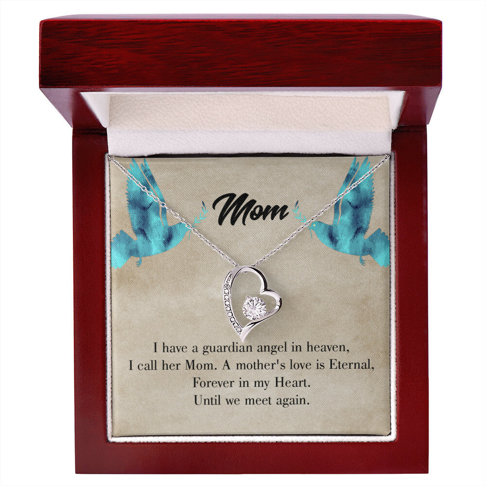 To Mom Remembrance Message Mother's Love is Eternal Forever Necklace w Message Card-Express Your Love Gifts