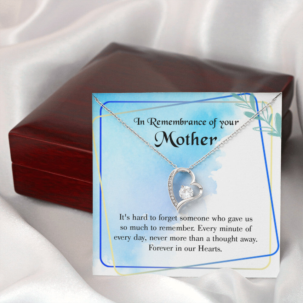 To Mom Remembrance Message Much to Remember Forever Necklace w Message Card-Express Your Love Gifts