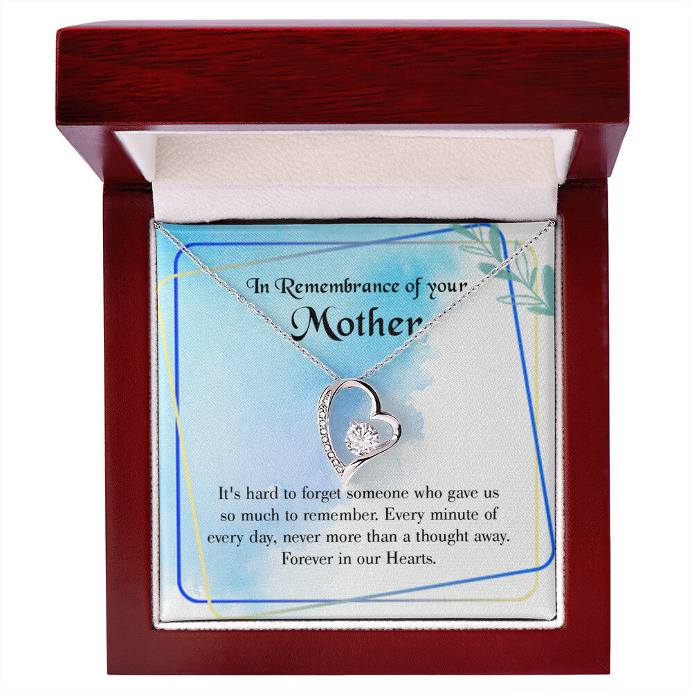 To Mom Remembrance Message Much to Remember Forever Necklace w Message Card-Express Your Love Gifts