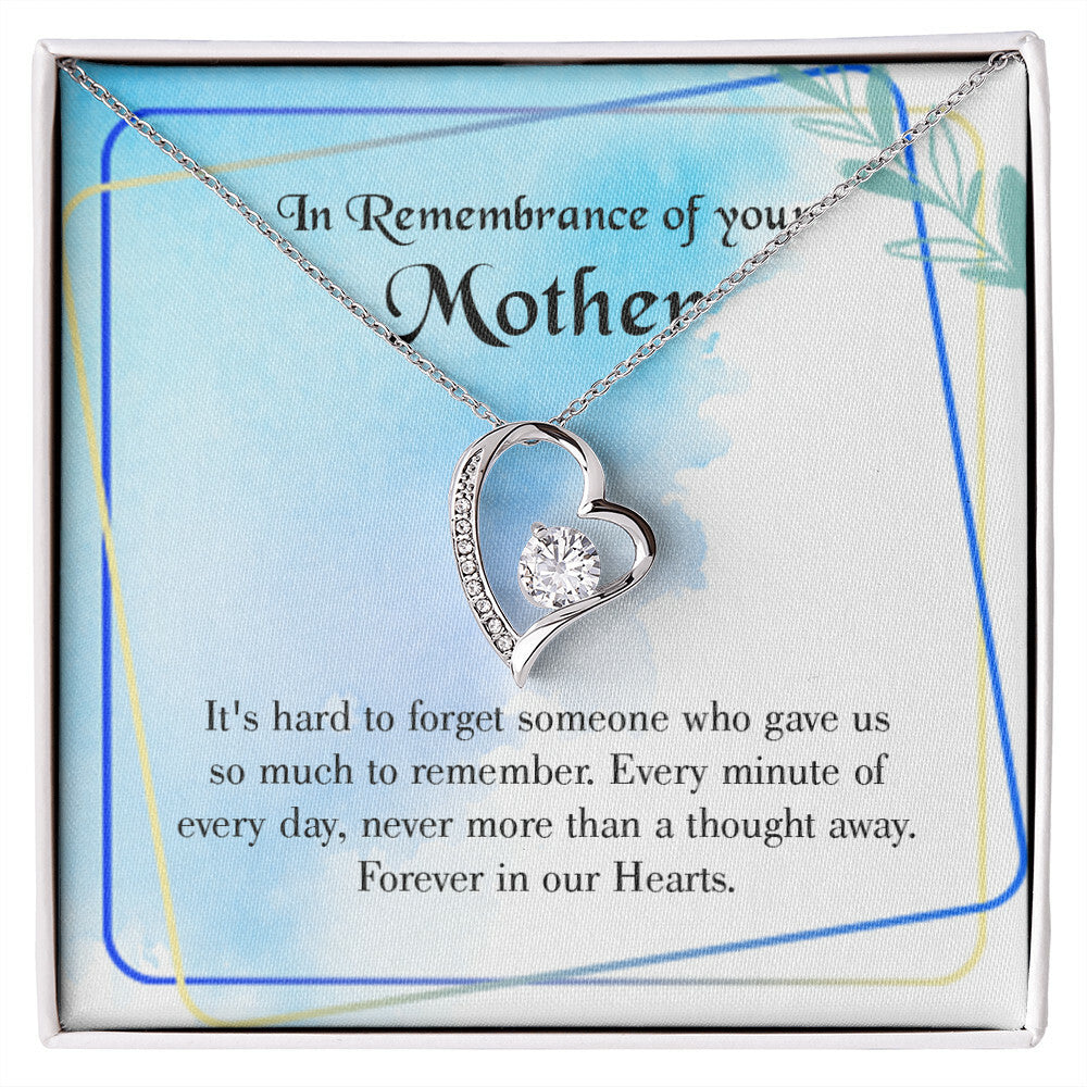 To Mom Remembrance Message Much to Remember Forever Necklace w Message Card-Express Your Love Gifts