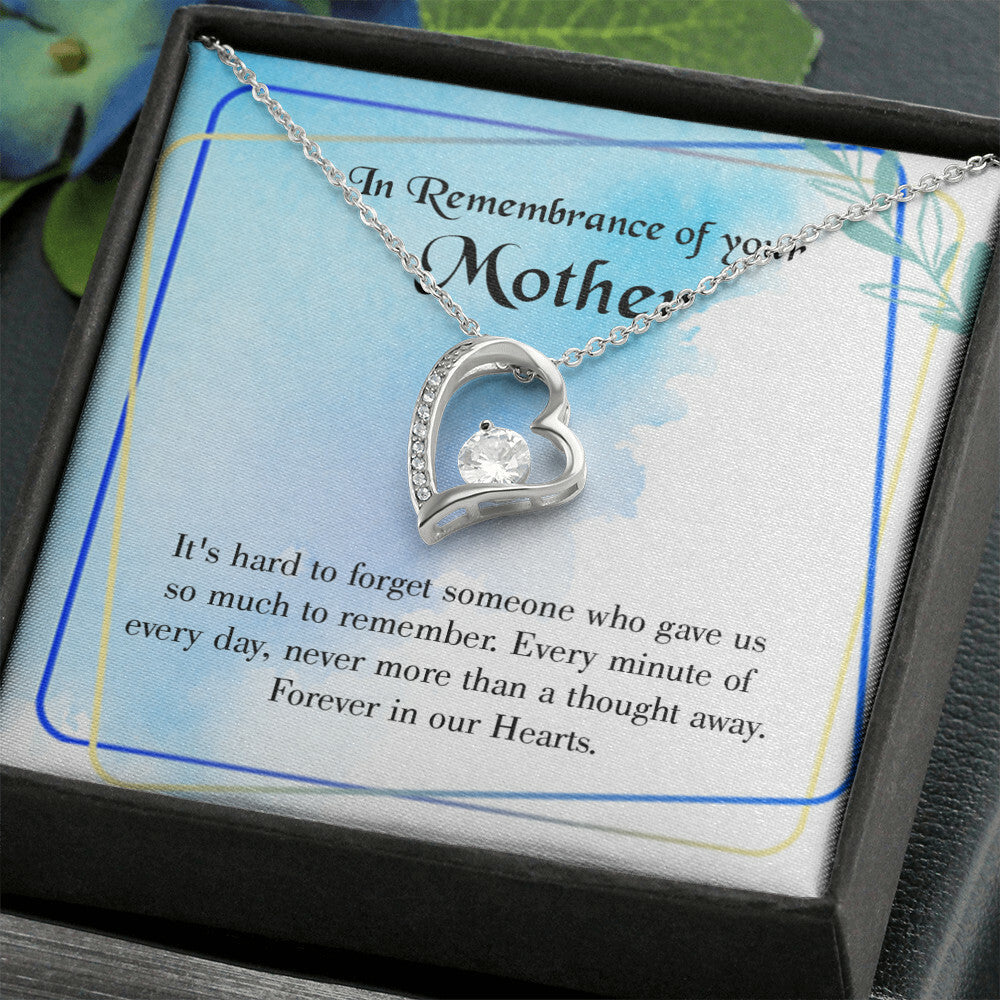 To Mom Remembrance Message Much to Remember Forever Necklace w Message Card-Express Your Love Gifts