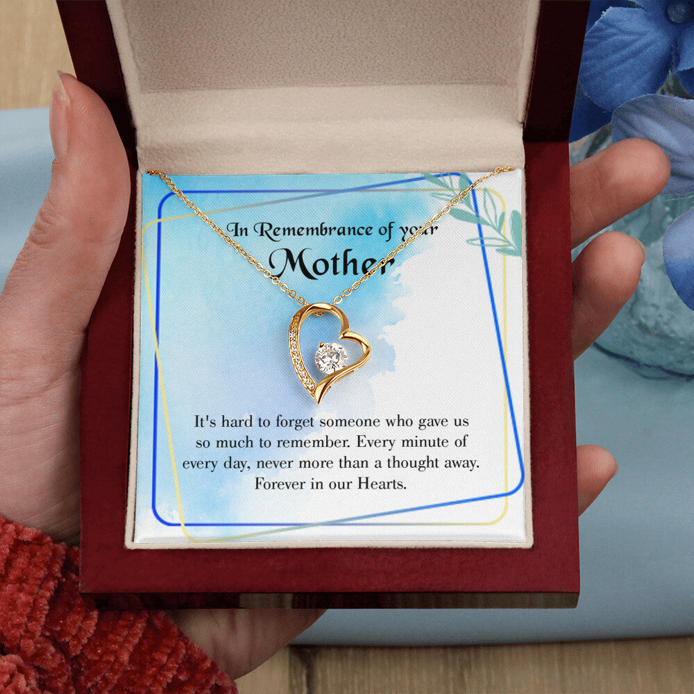 To Mom Remembrance Message Much to Remember Forever Necklace w Message Card-Express Your Love Gifts