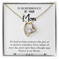 To Mom Remembrance Message So Much to Remember White Forever Necklace w Message Card-Express Your Love Gifts