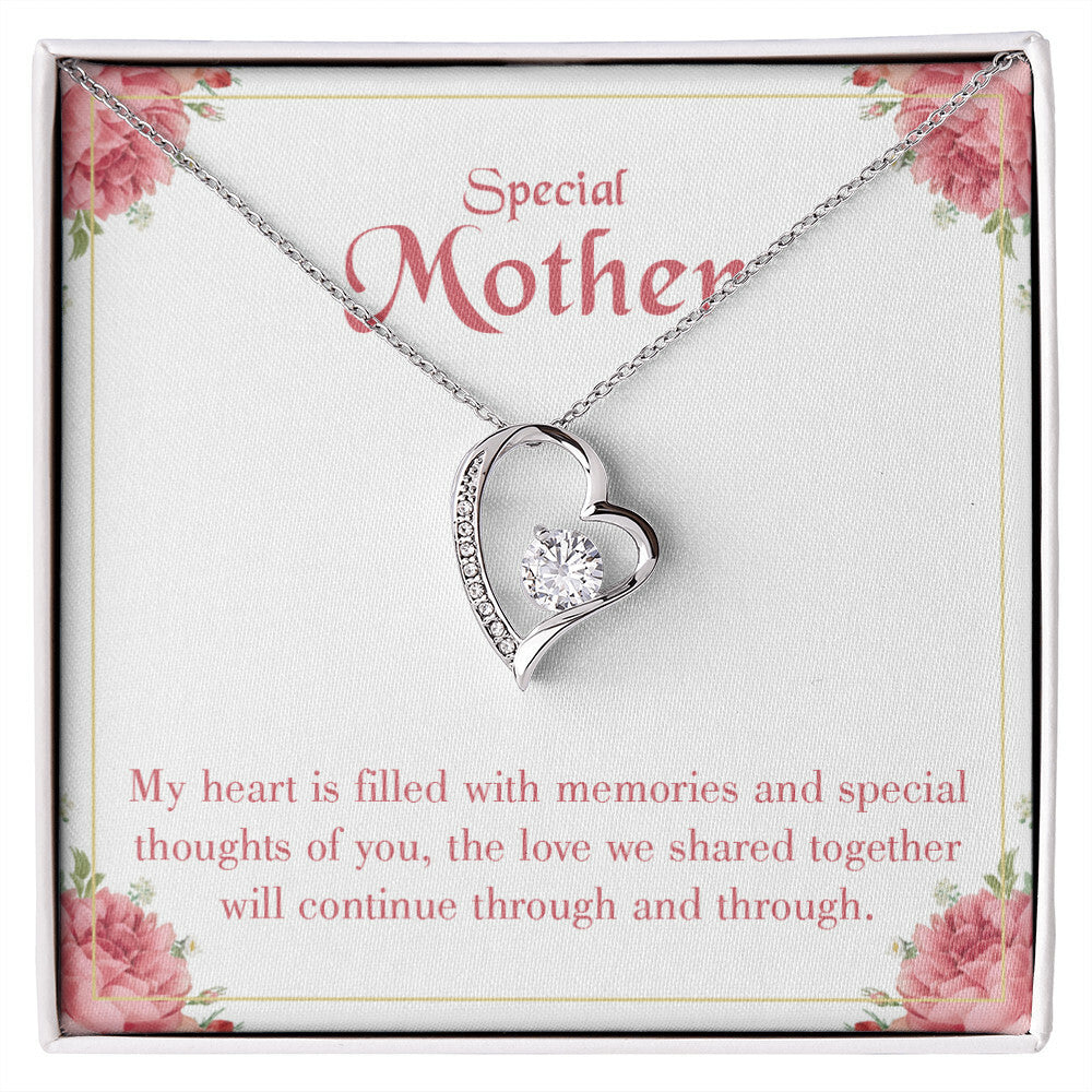 To Mom Remembrance Message Special Mother Forever Necklace w Message Card-Express Your Love Gifts