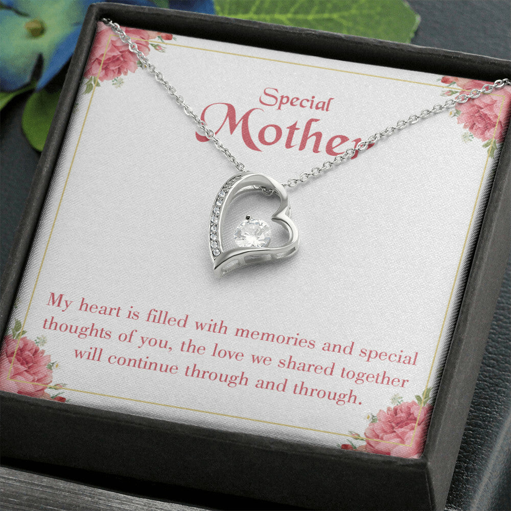 To Mom Remembrance Message Special Mother Forever Necklace w Message Card-Express Your Love Gifts