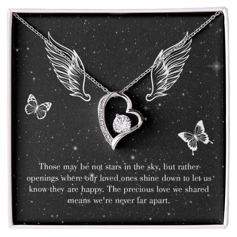 To Mom Remembrance Message Stars in the Sky Forever Necklace w Message Card-Express Your Love Gifts