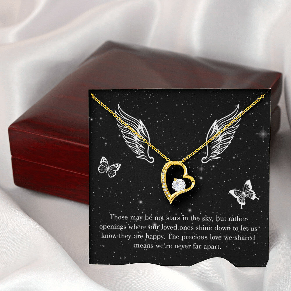 To Mom Remembrance Message Stars in the Sky Forever Necklace w Message Card-Express Your Love Gifts