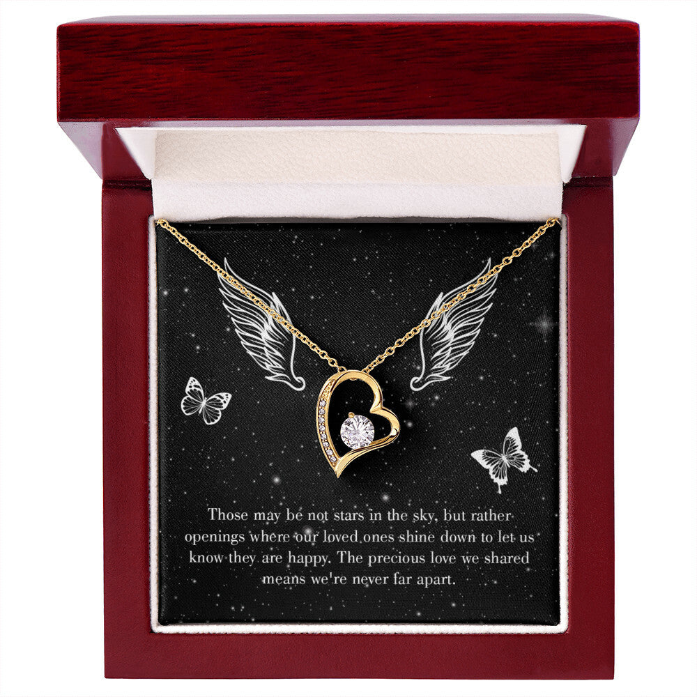 To Mom Remembrance Message Stars in the Sky Forever Necklace w Message Card-Express Your Love Gifts