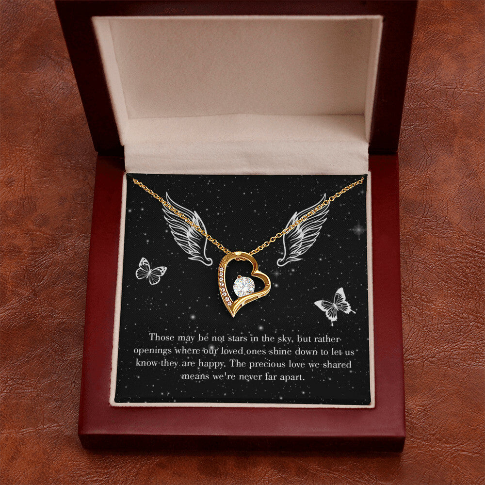 To Mom Remembrance Message Stars in the Sky Forever Necklace w Message Card-Express Your Love Gifts