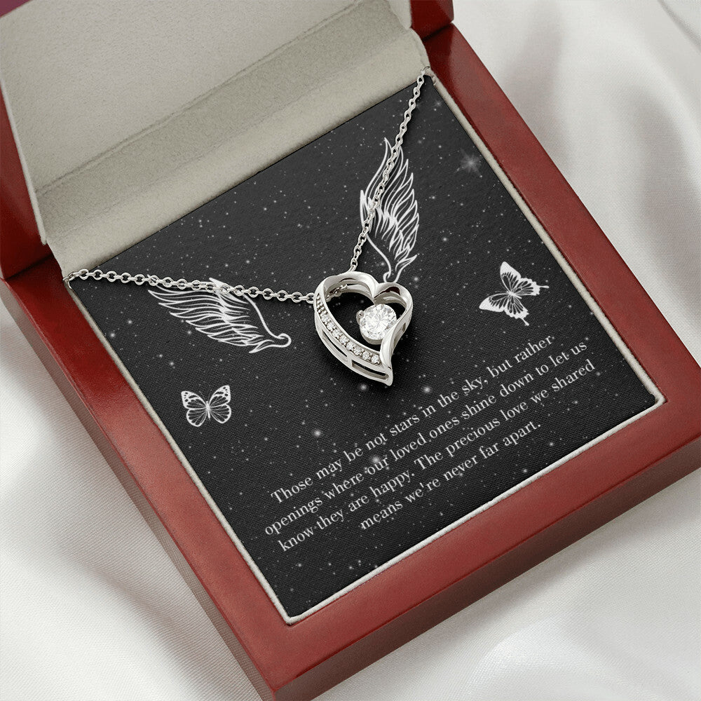 To Mom Remembrance Message Stars in the Sky Forever Necklace w Message Card-Express Your Love Gifts