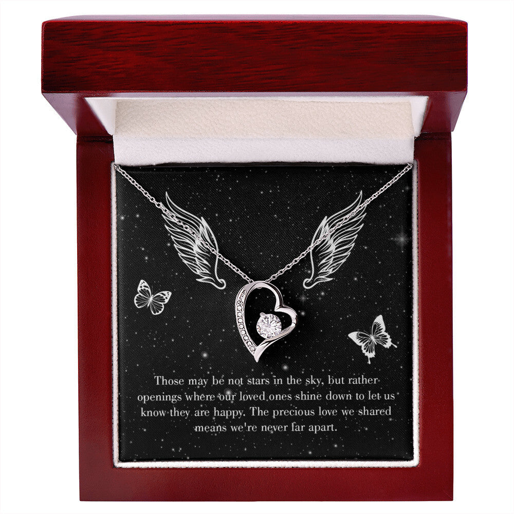 To Mom Remembrance Message Stars in the Sky Forever Necklace w Message Card-Express Your Love Gifts