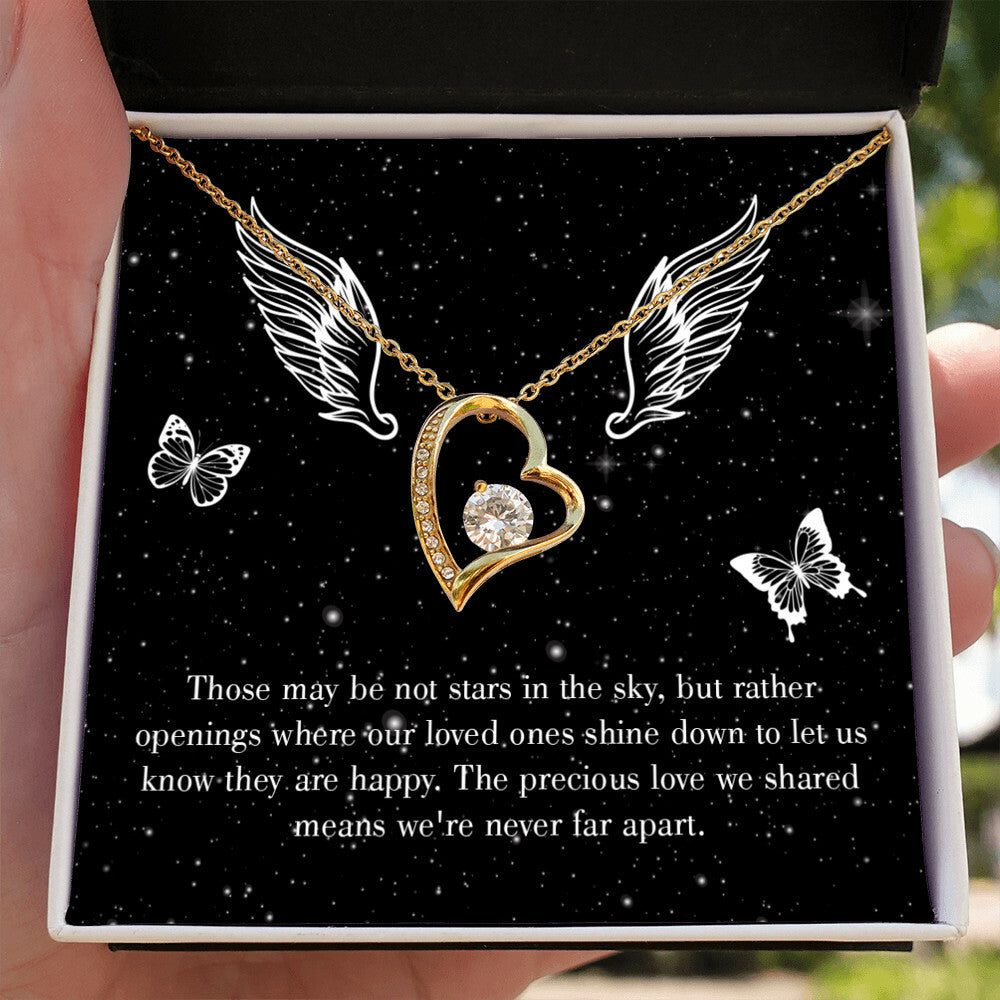 To Mom Remembrance Message Stars in the Sky Forever Necklace w Message Card-Express Your Love Gifts