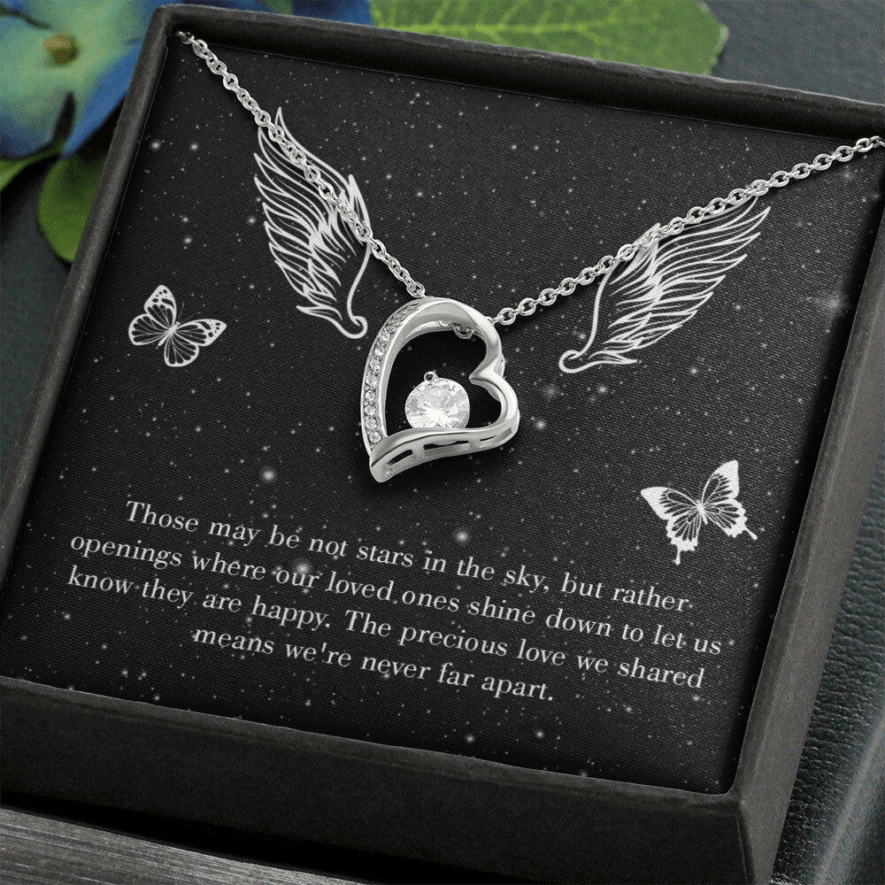 To Mom Remembrance Message Stars in the Sky Forever Necklace w Message Card-Express Your Love Gifts