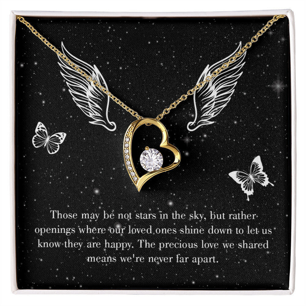 To Mom Remembrance Message Stars in the Sky Forever Necklace w Message Card-Express Your Love Gifts