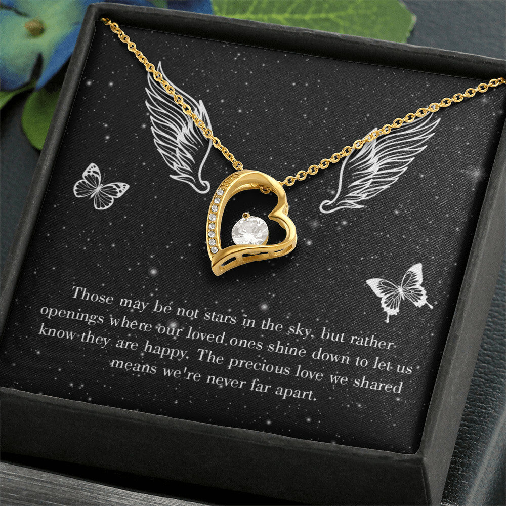 To Mom Remembrance Message Stars in the Sky Forever Necklace w Message Card-Express Your Love Gifts