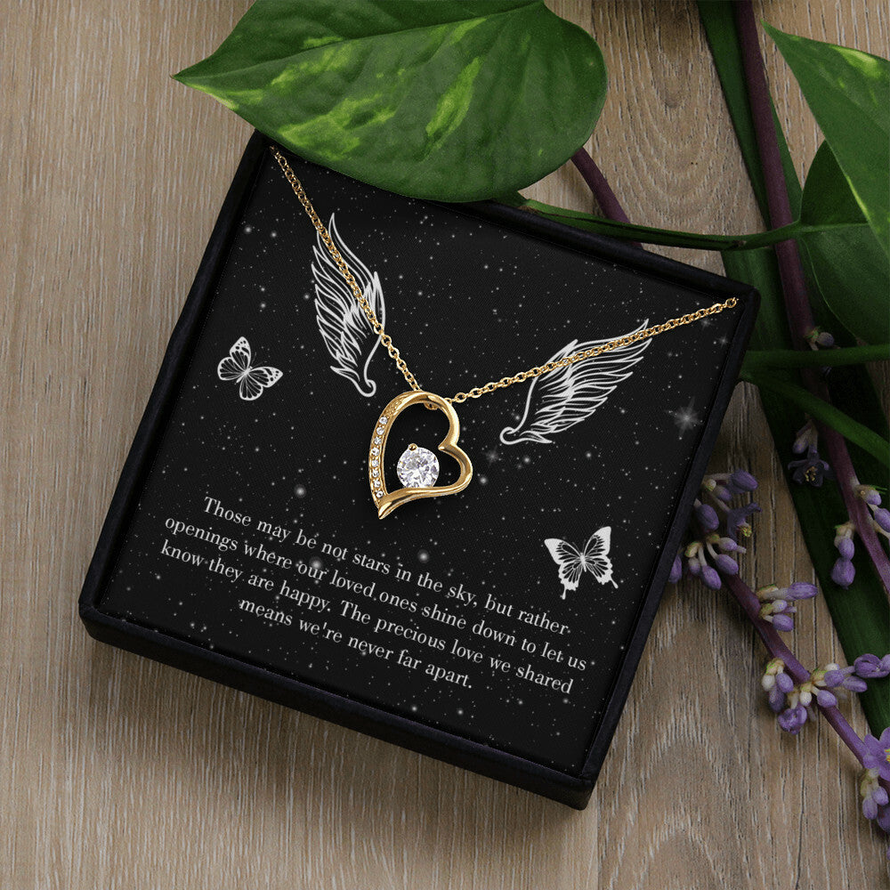 To Mom Remembrance Message Stars in the Sky Forever Necklace w Message Card-Express Your Love Gifts