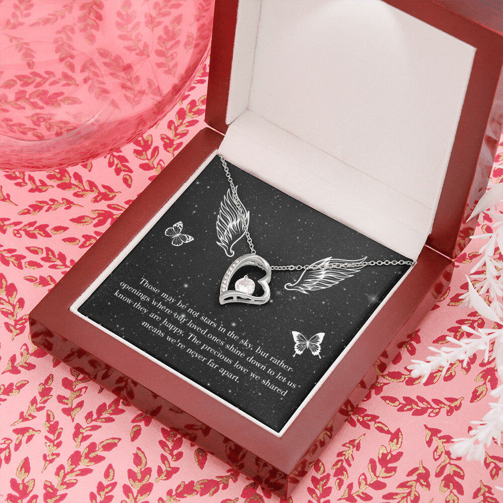 To Mom Remembrance Message Stars in the Sky Forever Necklace w Message Card-Express Your Love Gifts