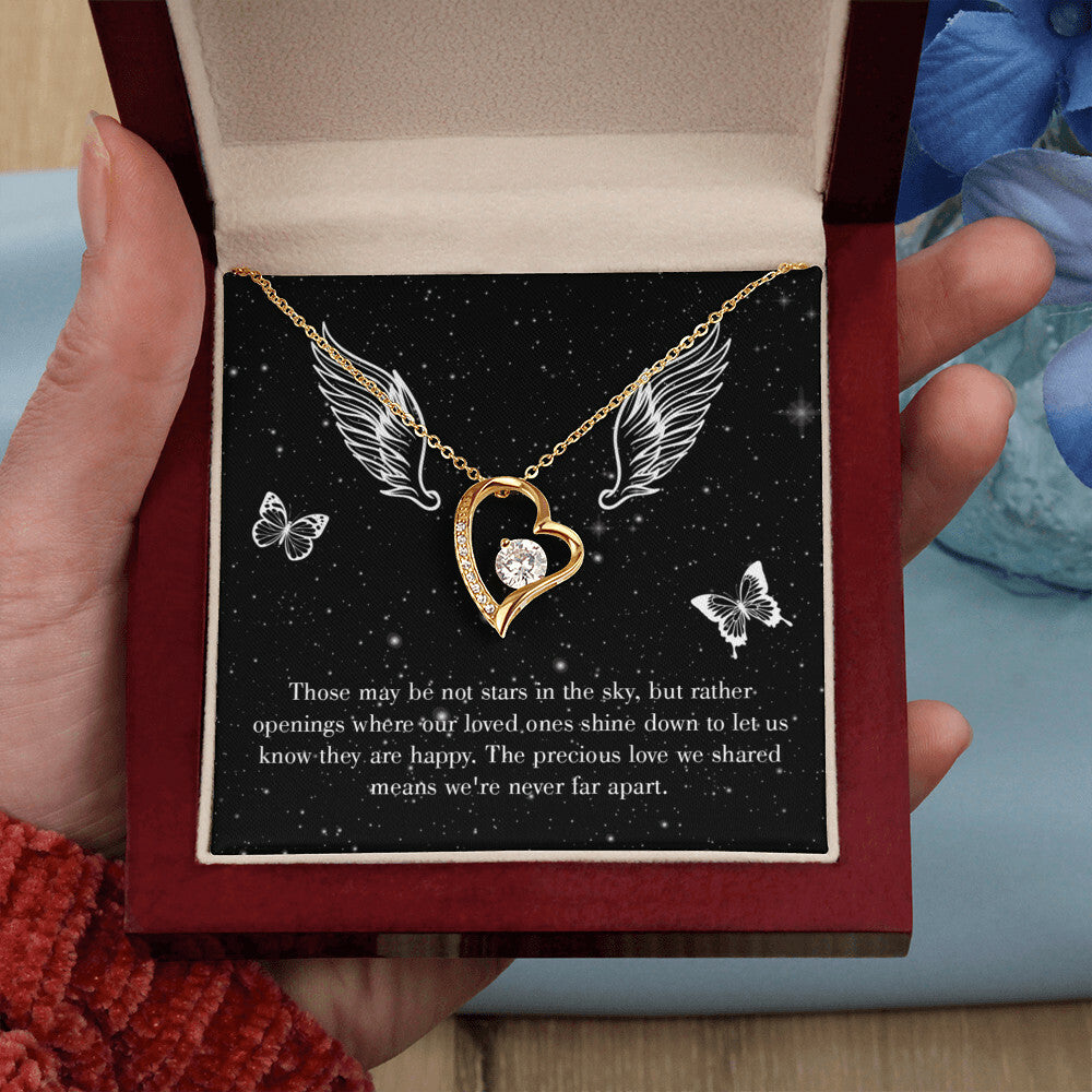 To Mom Remembrance Message Stars in the Sky Forever Necklace w Message Card-Express Your Love Gifts