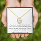 To Mom Remembrance Message Stars in the Sky White Forever Necklace w Message Card-Express Your Love Gifts
