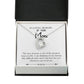 To Mom Remembrance Message Stay Strong White Forever Necklace w Message Card-Express Your Love Gifts