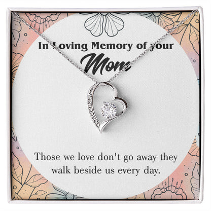 To Mom Remembrance Message Those We Love Forever Necklace w Message Card-Express Your Love Gifts