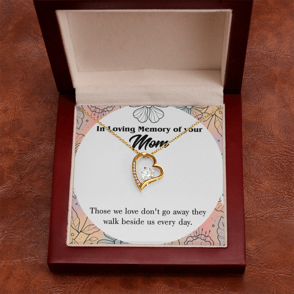 To Mom Remembrance Message Those We Love Forever Necklace w Message Card-Express Your Love Gifts