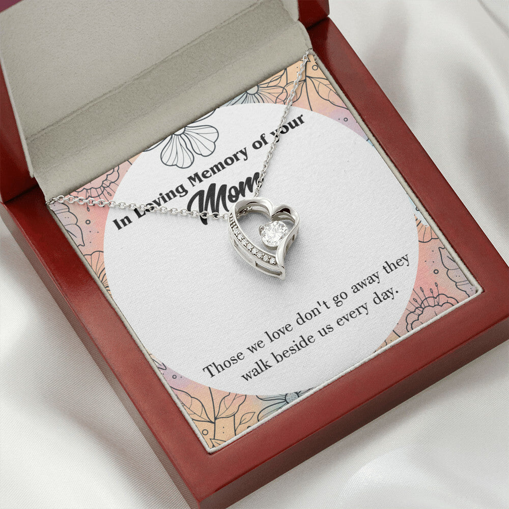 To Mom Remembrance Message Those We Love Forever Necklace w Message Card-Express Your Love Gifts