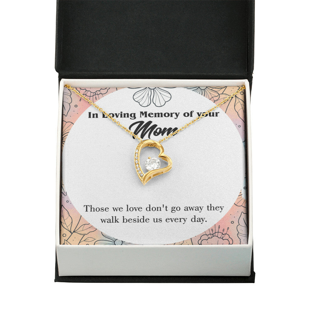 To Mom Remembrance Message Those We Love Forever Necklace w Message Card-Express Your Love Gifts