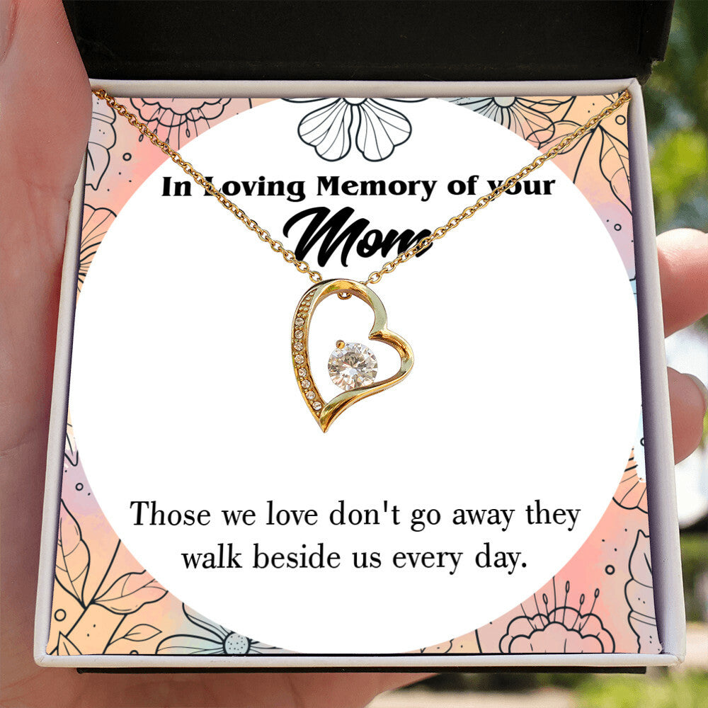 To Mom Remembrance Message Those We Love Forever Necklace w Message Card-Express Your Love Gifts