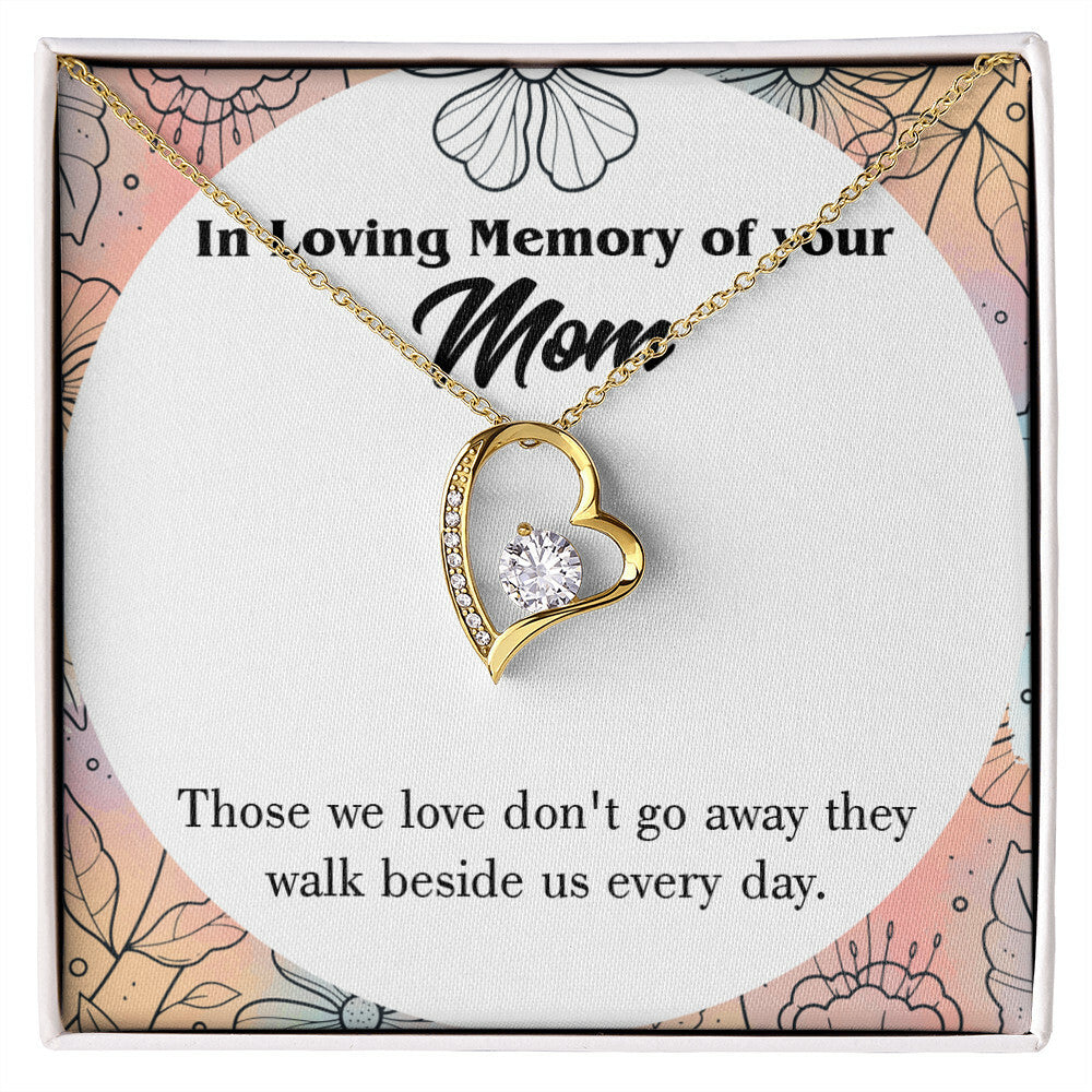 To Mom Remembrance Message Those We Love Forever Necklace w Message Card-Express Your Love Gifts