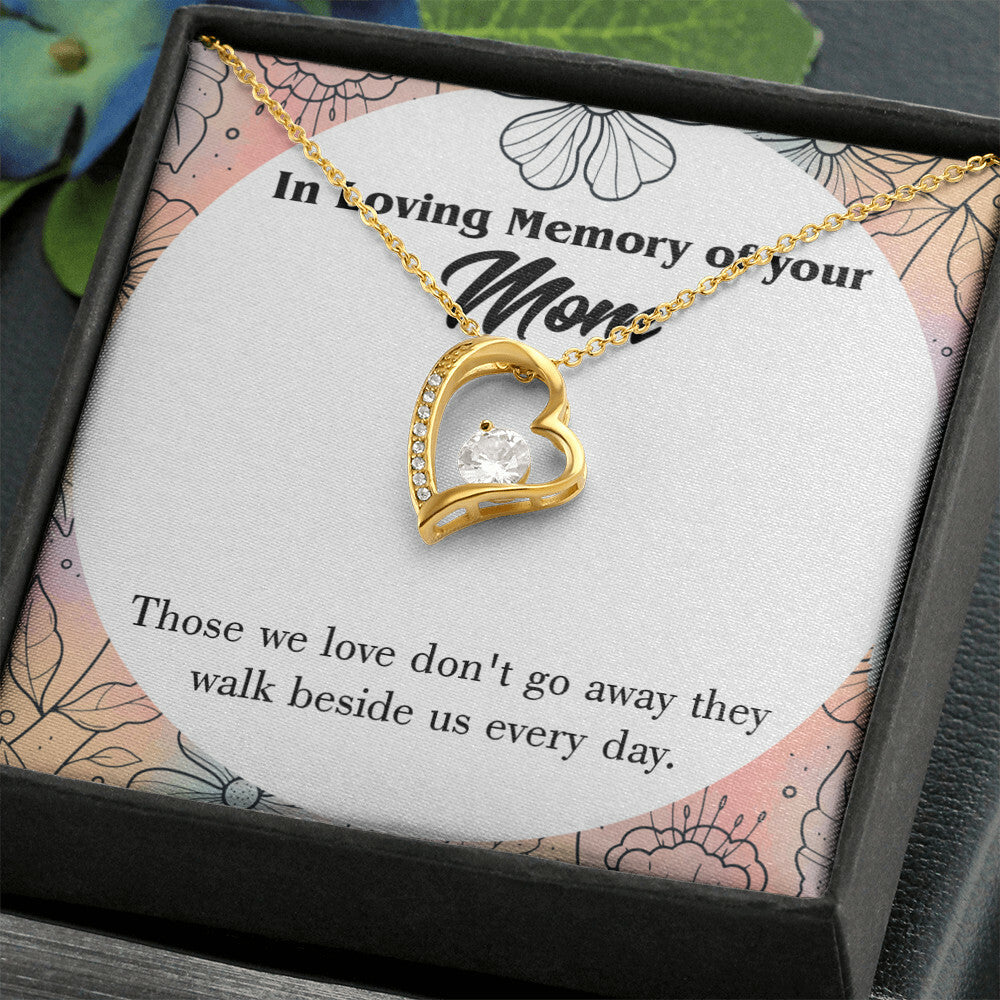 To Mom Remembrance Message Those We Love Forever Necklace w Message Card-Express Your Love Gifts