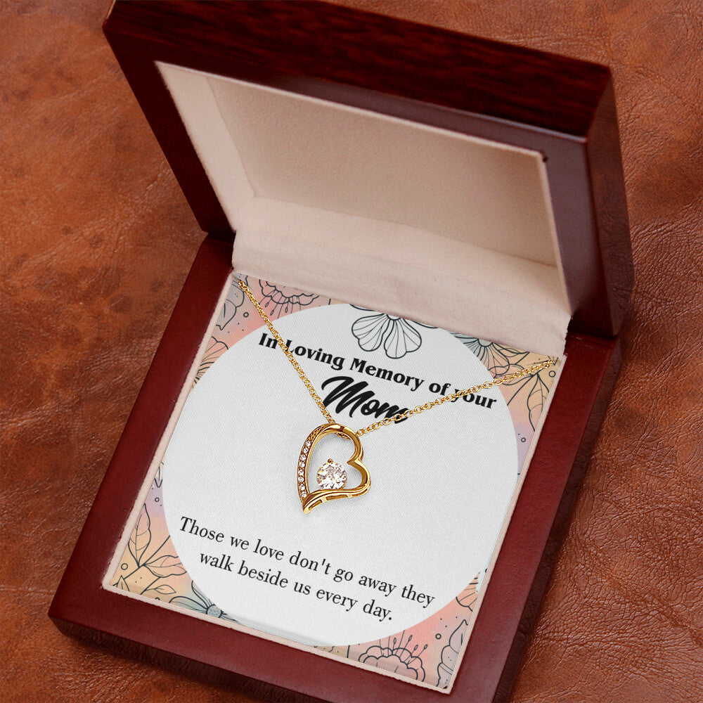 To Mom Remembrance Message Those We Love Forever Necklace w Message Card-Express Your Love Gifts