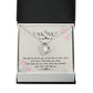 To Mom Remembrance Message Time Slips By Forever Necklace w Message Card-Express Your Love Gifts